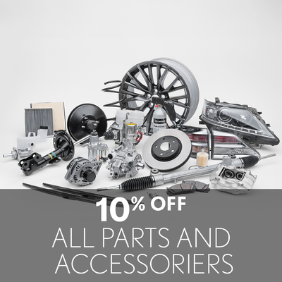 10% OFF
ALL PARTS AND ACCESSORIES SPECIAL.