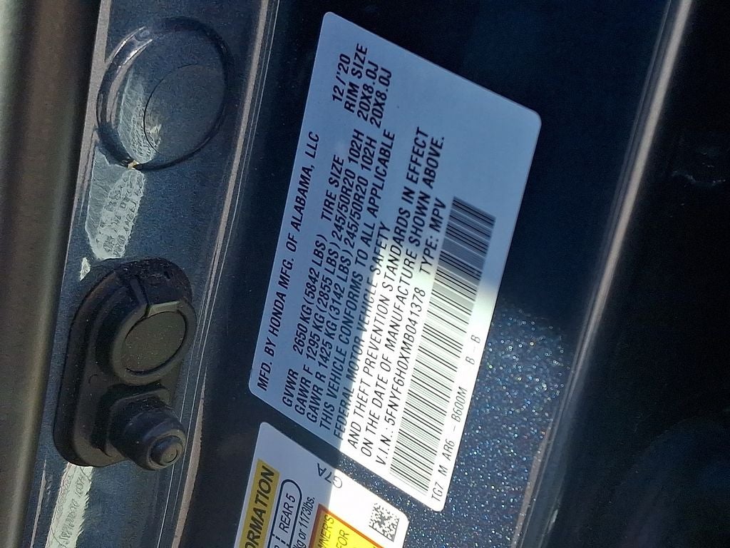 2021 Honda Pilot Elite BASE