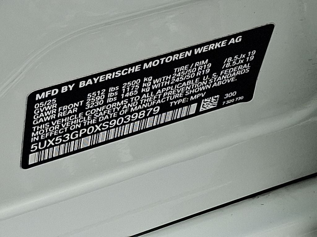 2025 BMW X3 30 xDrive FORWARD COLLISION MITIGATION