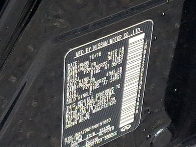 2017 INFINITI QX80 Base PREDICTIVE FORWARD COLLISION WARNING