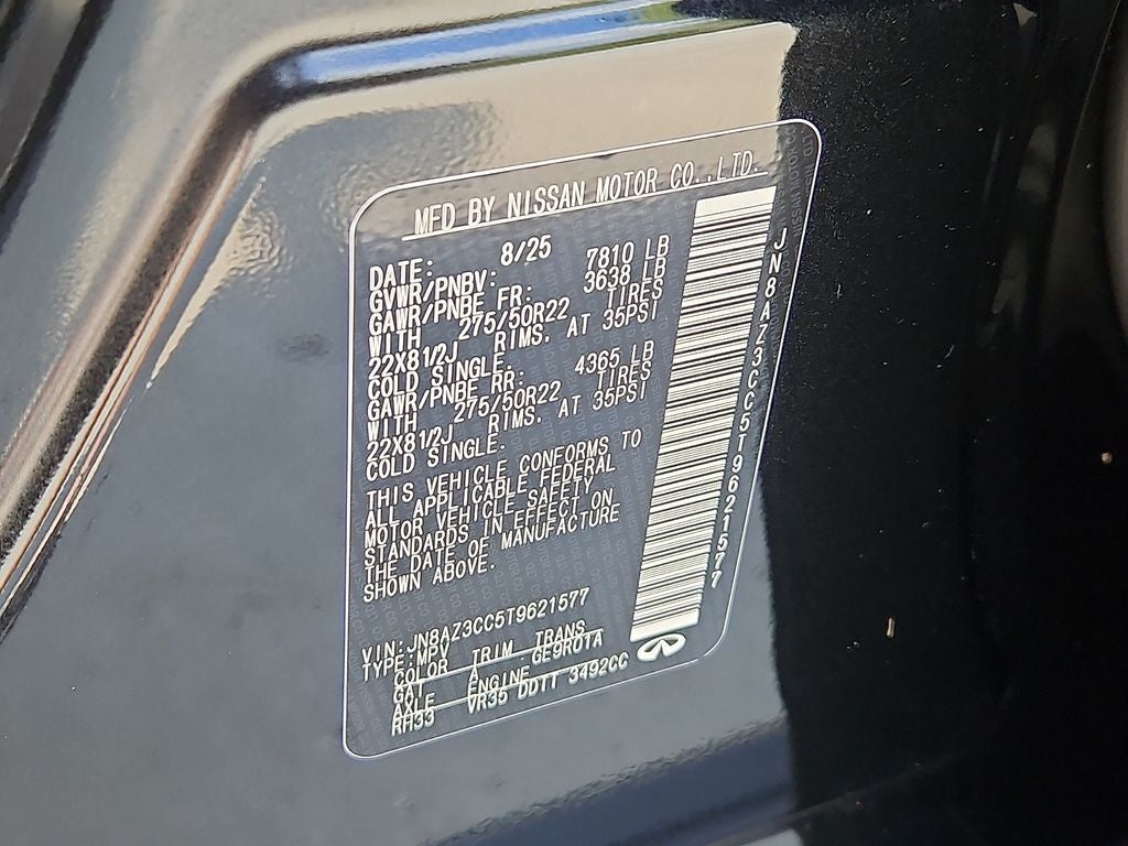 2026 INFINITI QX80 AUTOGRAPH BLIND SPOT WARNING