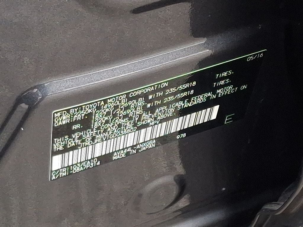 2016 Toyota RAV4 Hybrid Limited PROTECTION PKG