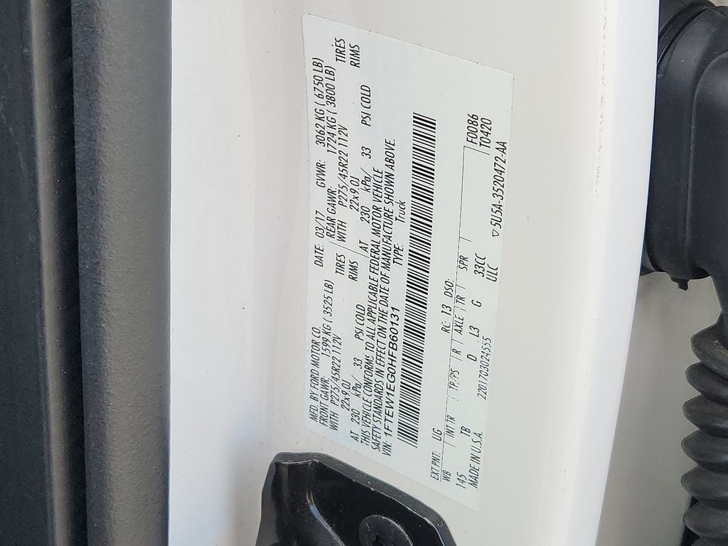 2017 Ford F-150 Limited TRAILER TOW PKG, ACTIVE PARK ASSIST