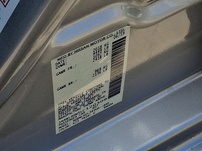 2020 Nissan Altima 2.5 SV BASE