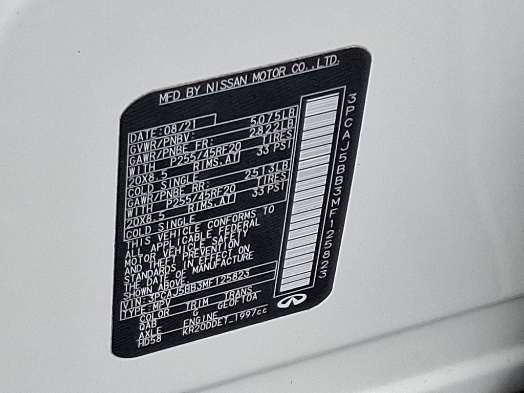 2021 INFINITI QX50 LUXE