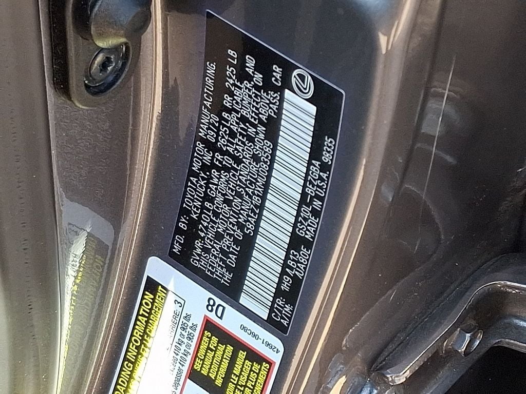 2021 Lexus ES 350 Luxury 350 Luxury