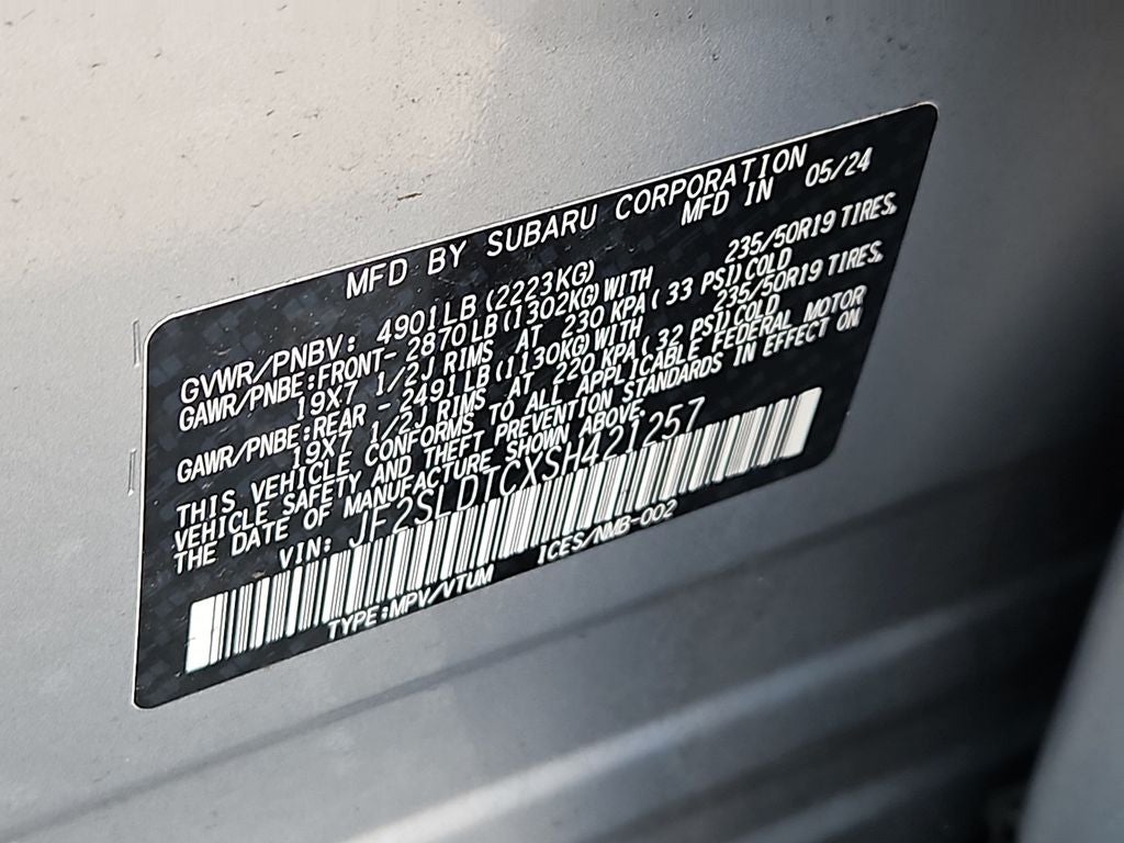 2025 Subaru Forester Touring