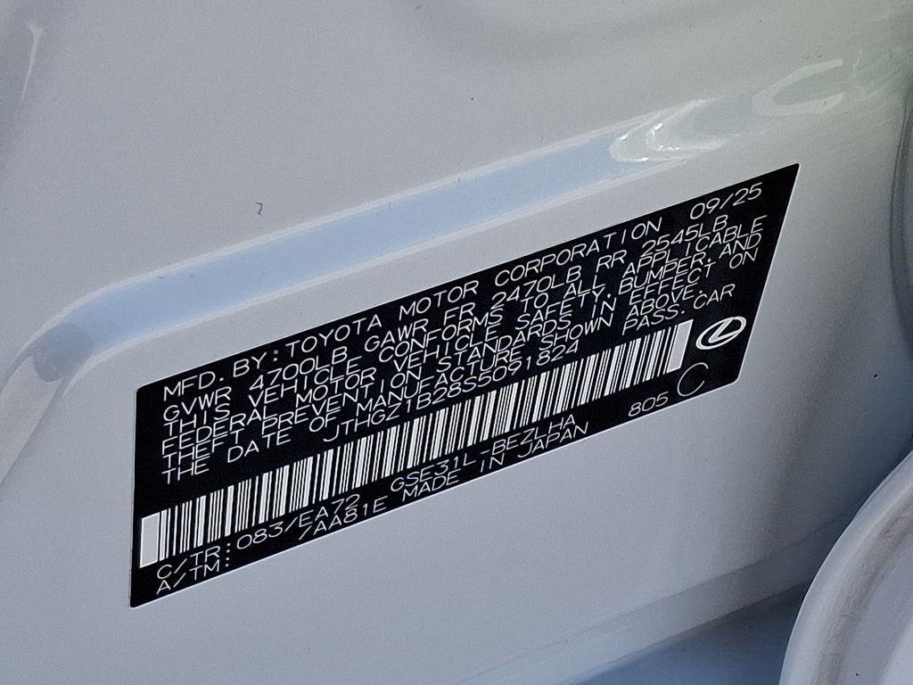 2025 Lexus IS 350 F SPORT 350 F SPORT