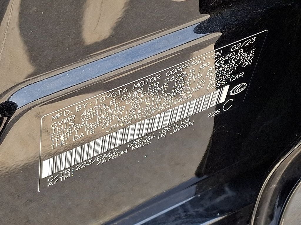 2023 Lexus IS 350 F SPORT 350 F SPORT MEMORY PACKAGE, INTUITIVE PARKING ASSIST