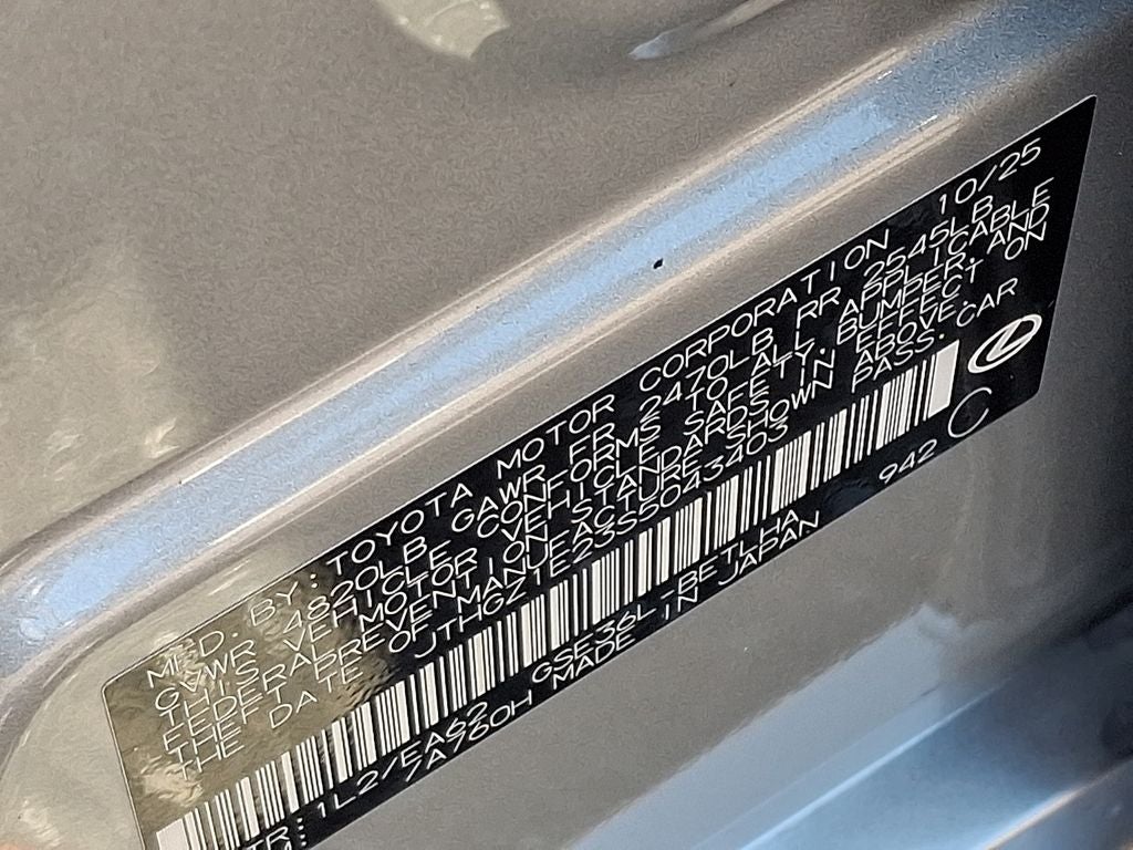 2025 Lexus IS 350 F SPORT 350 F SPORT NAVIGATION SYSTEM,INTUITIVE PARK ASSIST