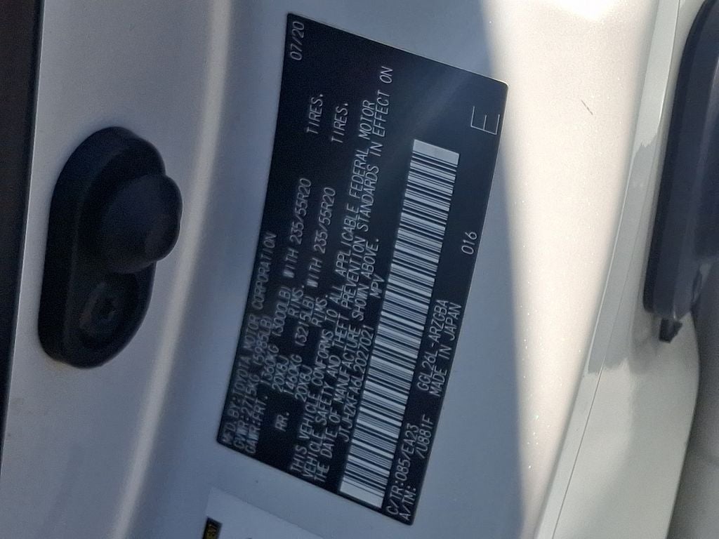 2020 Lexus RX 350L 350L PREMIUM PACKAGE