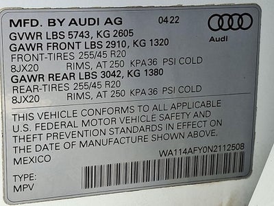 2022 Audi SQ5 Sportback Premium quattro