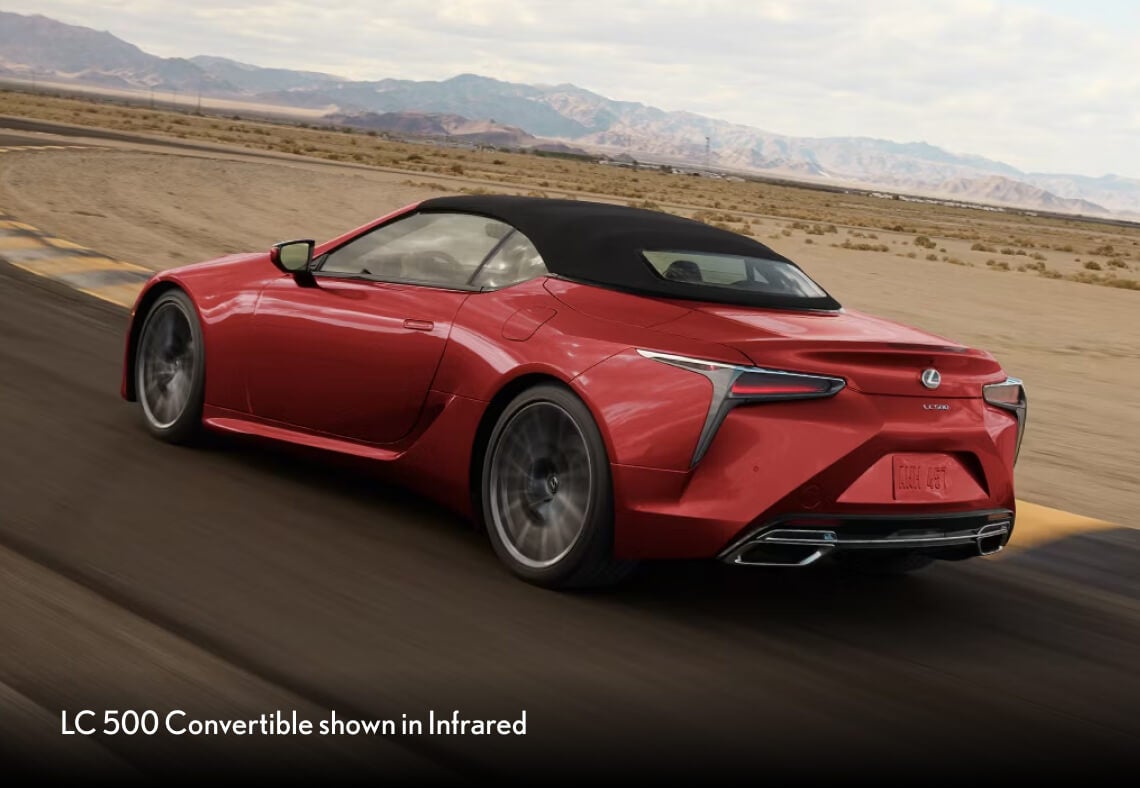 Fastest Lexus Convertibles: Lexus LC 500 Convertible shown in Infrared