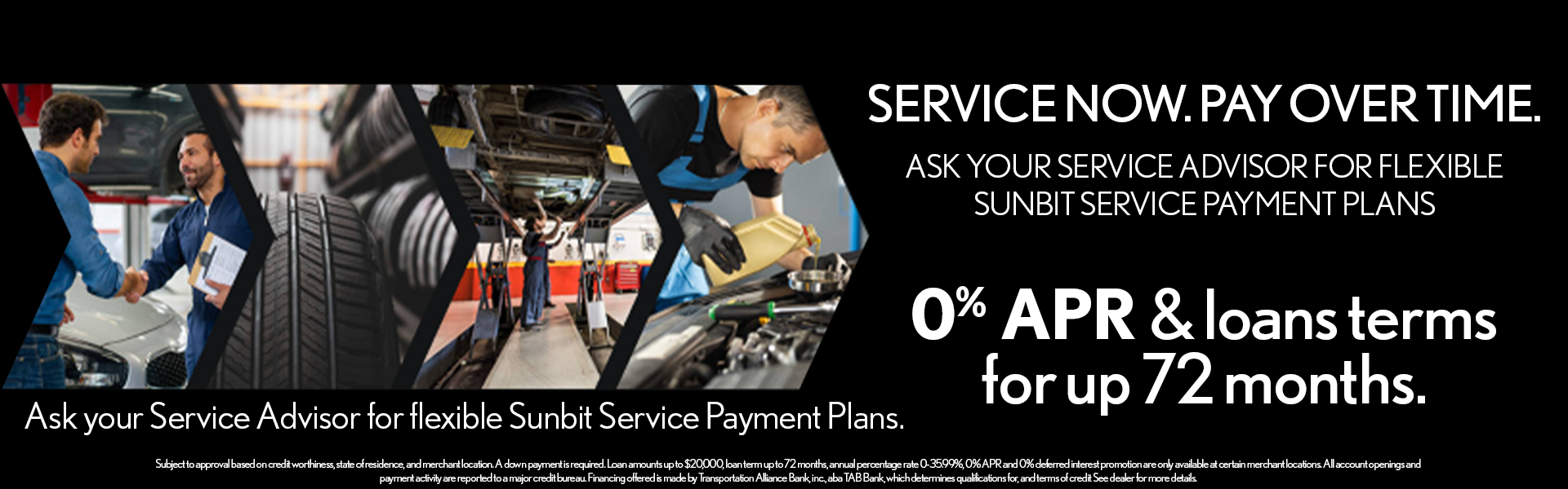 Service Now. Pay Over Time.