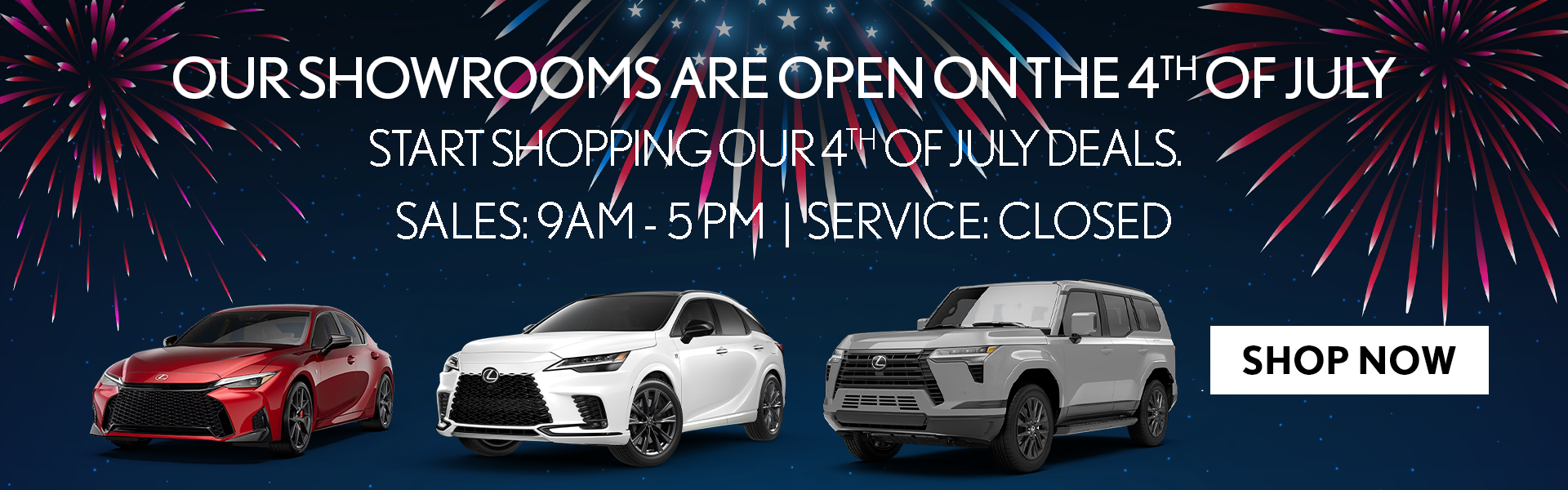Open On 4th of July!