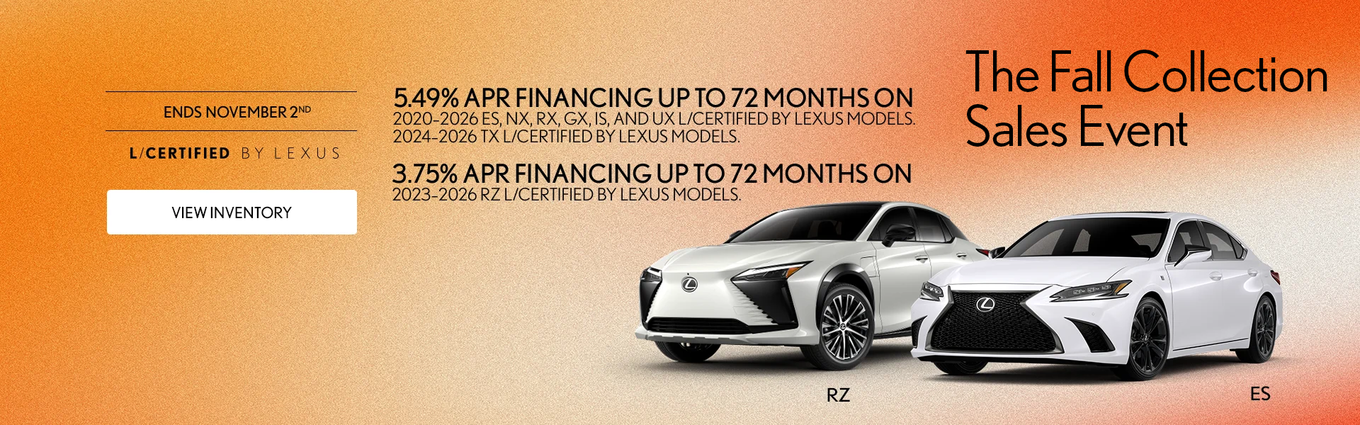 Fall Collection Sales Event